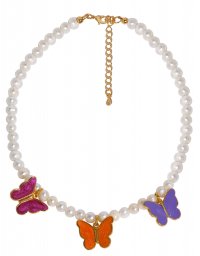 Ожерелье из жемчуга с подвеской Бабочки Color FLY