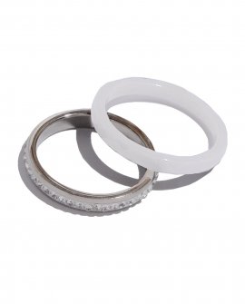 Кольцо NVI с белым керамическим кольцом