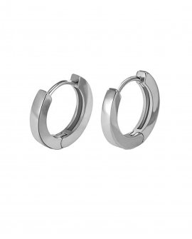 Серьги-кольца Smooth Rings 15 S